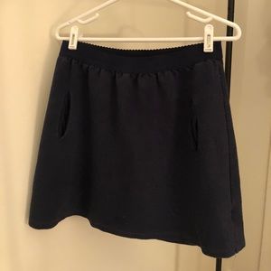 Anthropologie navy blue skirt